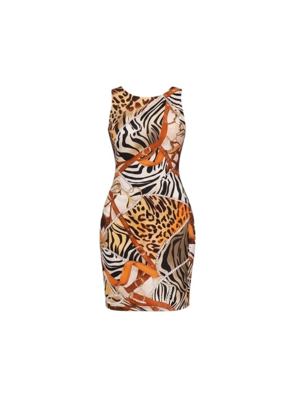 Cache Animal Print Bodycon Dress